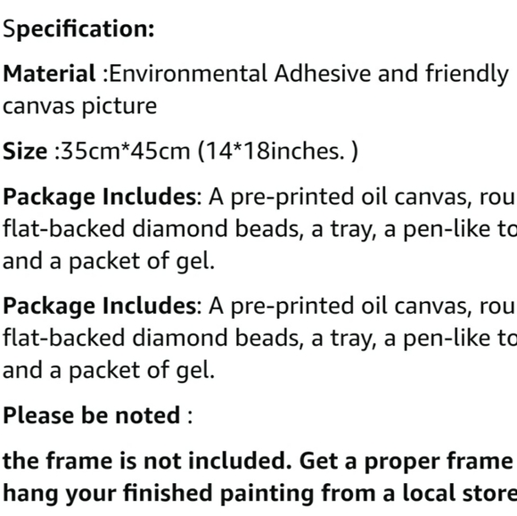 5D Diamond painting kit - Picture 3 of 3